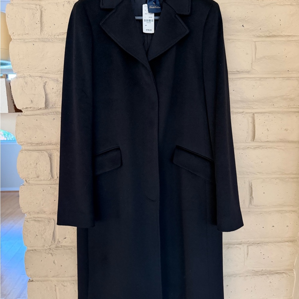 Brooks Brothers Classic Black Wool Coat